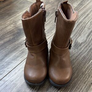 Koala Kids Chocolate Brown Boots with Side Buckle